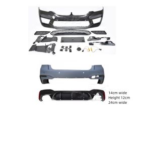 Automobile G30 G38 528 530 Refitted M5 Big Surrounding Front Bar Middle Net Rear Lip (Option: 7style)