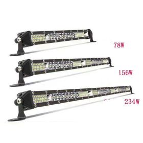 Ultra-thin Single Row Of Strip Lights Mixed Light On Motocross Roof (Option: White-10inches 78W)
