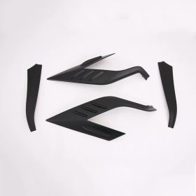 Tail Frame Rear Headlight Shade Decorative Sequins (Option: Asia Black)