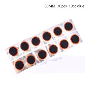 Tubeless Tube Patch Cold Patch Film (Option: Black-36piecesof30mm)