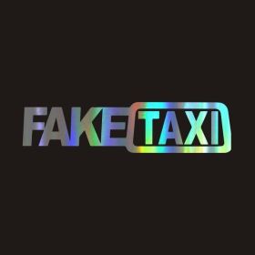 Fake Taxi Drifting Sign Funny Car Sticker (Option: Gradient)