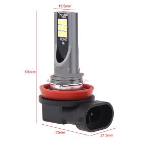 LED Car Headlight DC12-24V 6500K (Option: White light-H8)