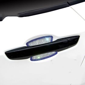Diamond-studded Car Door Handle Stickers (Option: C)