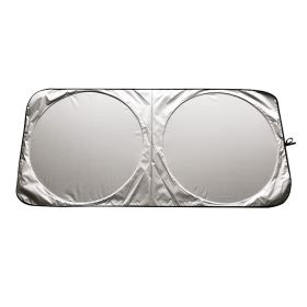 Car Sun Block Sunscreen Heat Insulation Silver Tape Sun Block (Option: Picture color-150x80)