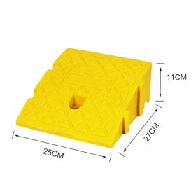 Plastic Car Climbing Uphill Threshold Pad Triangle Pad Speed Bump (Option: Yellow-250x270 x110mm)