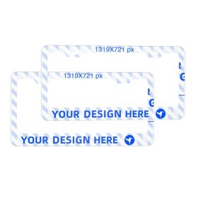 Pair Of Flat-hole License Plate Holders (Option: Without accessories)