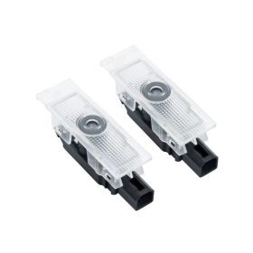 Special Car HD Rearview Mirror Led Door Light (Option: Black-Dodge)