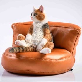 Lazy Cat Car Ornaments Charm Cat Model Small Car Ornaments Decoration (Option: 047A)