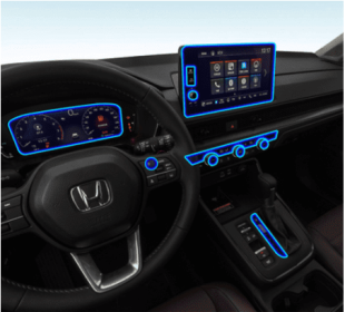 23 CRV Interior Instrument Center Control Gear Screen Navigation Film TPU Protective (Option: 23CRVS7 meter Interior cover)