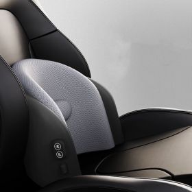 Car Neck Pillow Seat Electric Massage Waist Cushion (Option: Space gray-Lumbar massage)