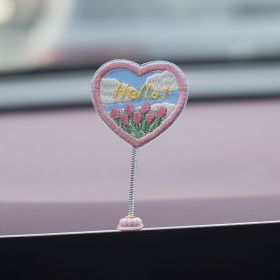Cute Duckling Car Interior Decoration (Option: Hello sign)