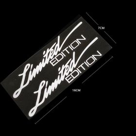 LimitedEdition English Reflective Car Sticker (Option: Reflective white-Large A pair)