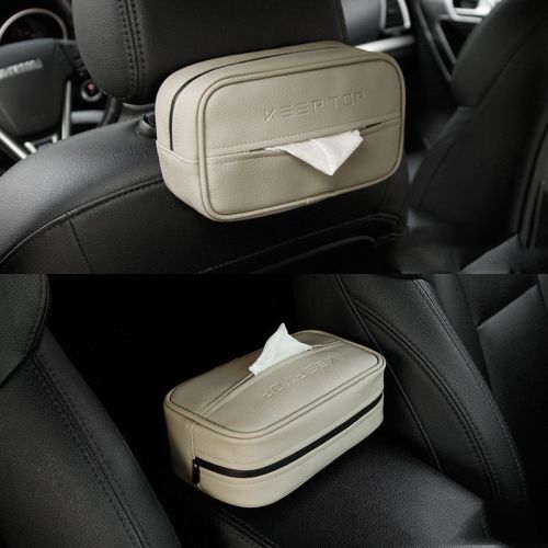 Car PU Hanging Leather Box Car Pumping Paper Bag