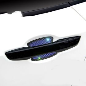 Diamond-studded Car Door Handle Stickers (Option: E)