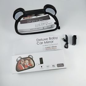 Child Safety Seat Rearview Mirror (Option: 2style-USB)