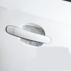 Diamond-studded Car Door Handle Stickers (Option: A)