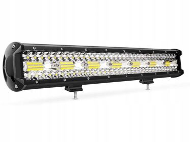 Automotive LED Strip Lights Three-row Work Light Off-road Vehicle Top Light (Option: 12 Inch 240W)