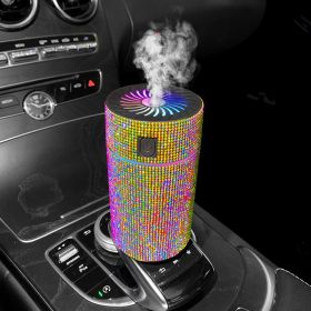 Car Mounted Air Purification Humidifier (Option: Colour-USB)