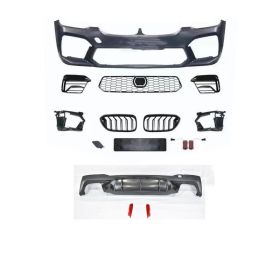 Automobile G30 G38 528 530 Refitted M5 Big Surrounding Front Bar Middle Net Rear Lip (Option: 8style)