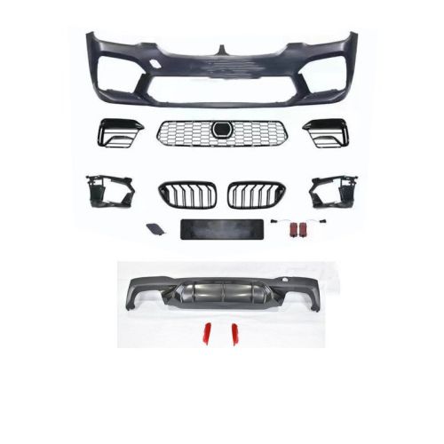 Automobile G30 G38 528 530 Refitted M5 Big Surrounding Front Bar Middle Net Rear Lip