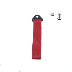 Automotive Trailer Rope With Insurance Front Bumper Ribbon (Color: Red)