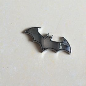 Alloy Personality Bat Modified Body Sticker (Color: Silver)