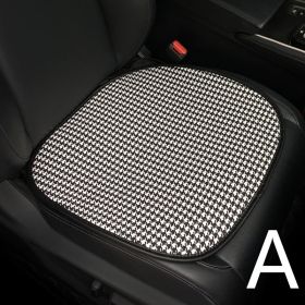 Houndstooth Summer Ice Silk Breathable Cushion (Option: A)