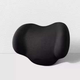 Car Headrest Neck Protection Waist Back Cushion Seat Cushion Memory Cotton (Option: Black-Headrest)