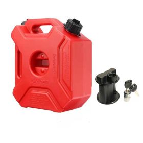 Plastic Portable Thickened Explosion-proof Gasoline Drum (Option: 3L red with Bracket Lock)
