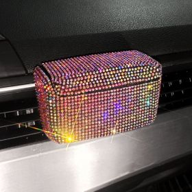 Car Ashtray Creative Covered Air Outlet (Option: Color diamond)