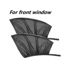 Car Accessories Car Side Window Sunshades  UV Protector Window Screen Door Covers (Color: Black)