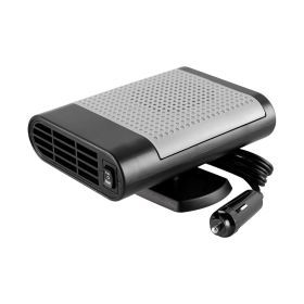 1000W Car Heater 12V Portable Electric Heating Fan Defogger Defroster Demister (Color: Gray)