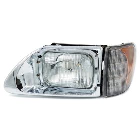 LEAVAN Headlights with Corner Lamp for International 9200 9400 5900 LH (Color: as Pic)