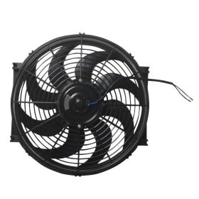 10" /12"/14"Universal Slim Fan Push Pull Radiator Cooling (Color: Black-14")