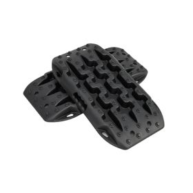 2 PCS 4WD Recovery Traction Tracks Mats (Color: Black)