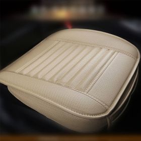 Car Front Rear Seat Cushion, Full Surround w/ Bamboo Charcoal (Color: Beige)