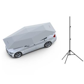 Car Sunshade Automatic Remote Control Sunscreen Shed (Option: Silver grey-4.2fully automatic and bracket)