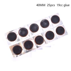 Tubeless Tube Patch Cold Patch Film (Option: Black-25piecesof40mm)