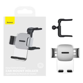 Easy Control Clamp Car Mount Holder (Color: Silver)