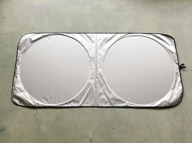 Car Sunshield Doublecircle Silvercoated Sun Front Sun Visor