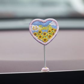 Cute Duckling Car Interior Decoration (Option: Smile signage)