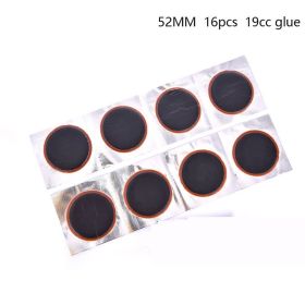 Tubeless Tube Patch Cold Patch Film (Option: Black-16piecesof52mm)
