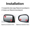 360-degree Rotating Round Blind Spot Mirror Car Rear View Reversing Auxiliary Mirror Large Vision For Interior External