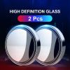 360-degree Rotating Round Blind Spot Mirror Car Rear View Reversing Auxiliary Mirror Large Vision For Interior External