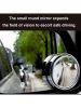 360-degree Rotating Round Blind Spot Mirror Car Rear View Reversing Auxiliary Mirror Large Vision For Interior External