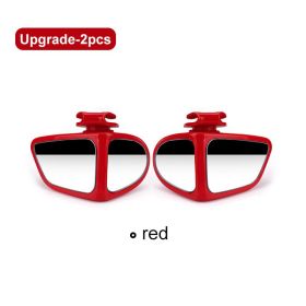 Car Front And Rear Blind Zone Mirrors (Option: Red-Left and Right)