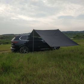 Outdoor Camper Tail Tent Side Tent Canopy (Option: Black-300x150cm)