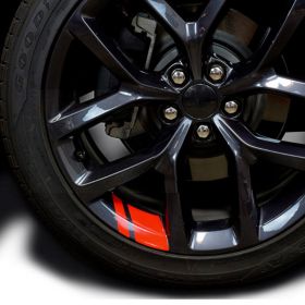Reflective Stickers For Car Wheel Rim 18 Inch 21 Inch (Option: Red-6PCS)