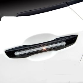 Diamond-studded Car Door Handle Stickers (Option: K)