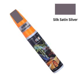 Scratch Repair Paint Diamond Silver Glitter Silver Champagne Silver To Scratch Car (Option: Silk satin silver)